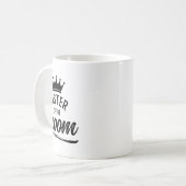 Zuster van de bruidegom Matching bruiloftsfeest  Koffiemok (Voorkant links)