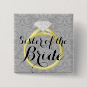 Zuster van de Button van de Bride Ring Wedding Par (Voorkant)