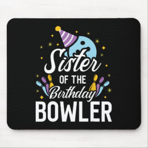 Zuster van de marthday Bowler Bowling Party Matchi Muismat