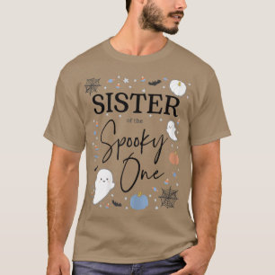 Zuster van de Spooky One First Birthday Boy 1st Ha T-shirt
