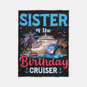 Zuster van de verjaardag Cruiser Funny Cruise Gebo Fleece Deken