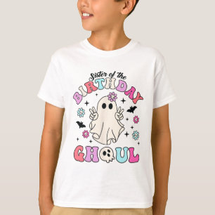 Zuster van de verjaardag Ghoul Groovy Halloween Gh T-shirt