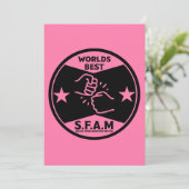 Zuster van een andere meneer feestdagenkaart (Staand voorkant)