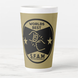 Zuster van een andere meneer latte mok