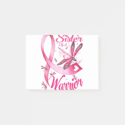 Zuster van een dragonfly-borstkanker van de Warrio Post-it® Notes (Voorkant)
