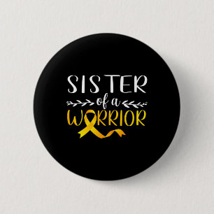 Zuster van een kind met kinderkanker ronde button 5,7 cm