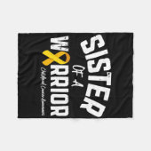 Zuster van een kinderkankerherkenner fleece deken (Voorkant (Horizontaal))