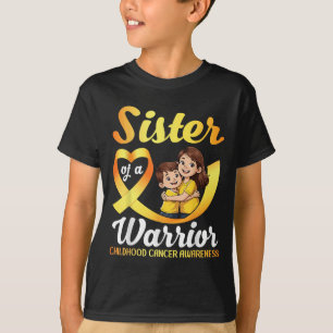 Zuster van een Strijder Kinderkanker Bewustzijn Br T-shirt