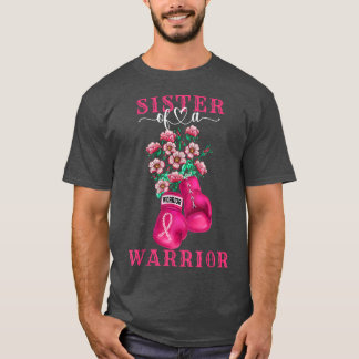 Zuster van een Warrior Breast Cancer Awareness Sup T-shirt