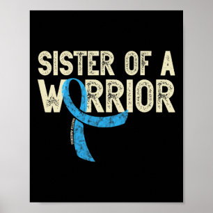 Zuster van een Warrior Diabetic Diabetes Awareness Poster
