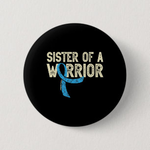 Zuster van een Warrior Diabetic Diabetes Awareness Ronde Button 5,7 Cm