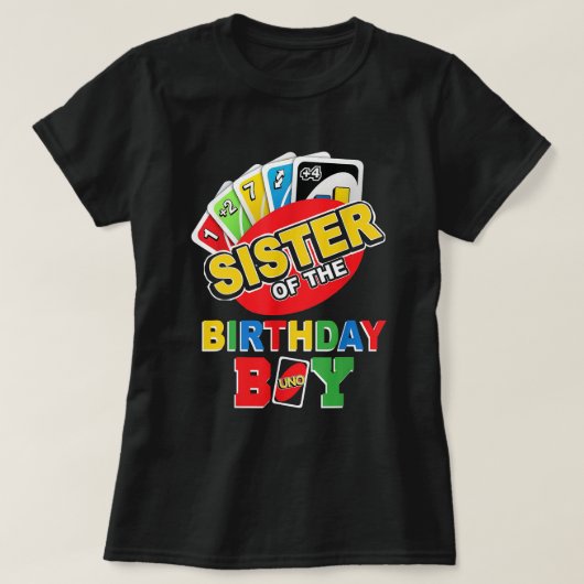 Zuster van het Birthday Boy Shirt Uno Mama 1st (Design voorkant)
