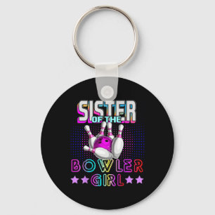 Zuster van het Bowler-meisje dat familie Bowling a Sleutelhanger