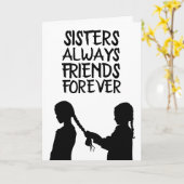 ZUSTER VERJAARDAG VRIEND WENSKAARTEN KAART (Gele Bloem)