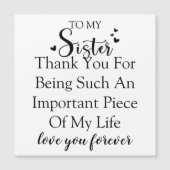 Zuster waardering Dank u voor uw aanwezigheid in m (Voorkant)