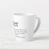 Zuster World's Best Ever Definition Modern Fun Latte Mok (Rechterhoek)