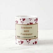 Zuster zijn Forever Heart Pattern Arrow Sibling Te Koffiemok (Center)