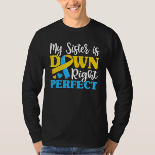 Zuster Zuster Broer van het syndroom van Down T-shirt