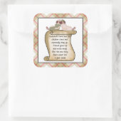 Zustergedicht fun Familie sticker (Tas)