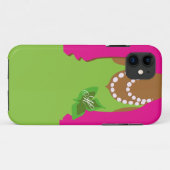 Zusterleven Roze Groene Monogram Case-Mate iPhone Case (Achterkant (horizontaal))