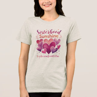 Zusterlijke zonneschijn Tri-Blend shirt