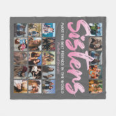 Zusters 20 Foto collage Fleece Deken (Voorkant (Horizontaal))
