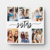 Zusters 6 Fotocollage Keepsake Gift Fotoplaat (Voorkant)