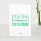 Zuster's Birthday Card,  zonnebloemen Kaart (Achterkant)