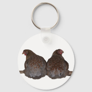 Zusters - Blue Laced Wyandotte Hens Roosting Sleutelhanger