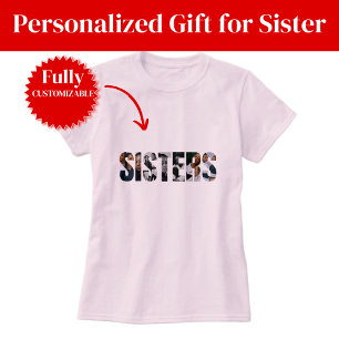 Zusters Foto Collage Dames T-Shirt
