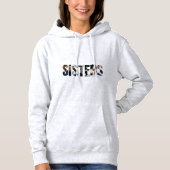 Zusters Foto Collage Pullover Hoodie (Voorkant)