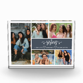 Zusters Fotocollage Beste Familie Fotoblokken