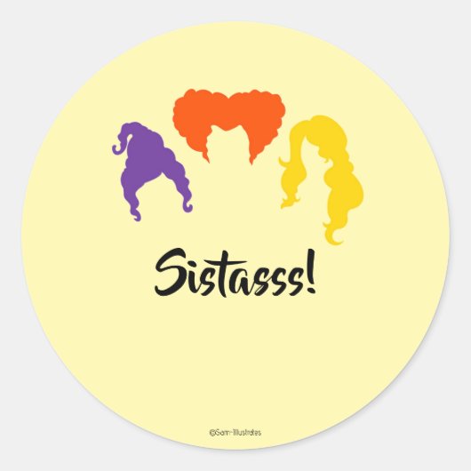 Zusters! Hocus Pocus thema Herfst Stickers (Voorkant)