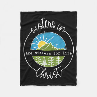 Zusters In Zijn Zusters Voor Het Leven Christus Fleece Deken