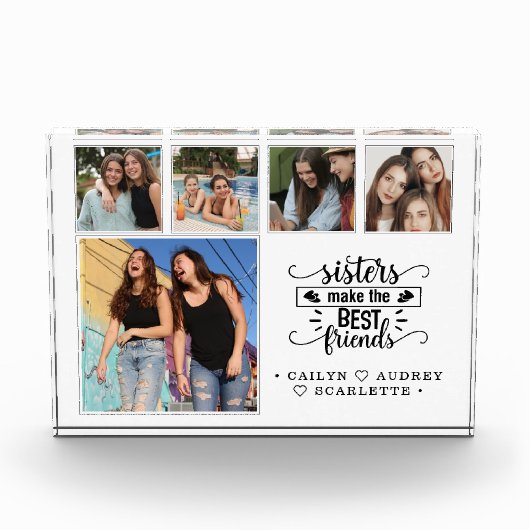 Zusters maken het leven het beste fotoblokken (Voorkant)