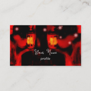 zusters met lamp visitekaartje