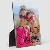 Zusters Swash Typografie Foto Fotoplaat (Zijkant)