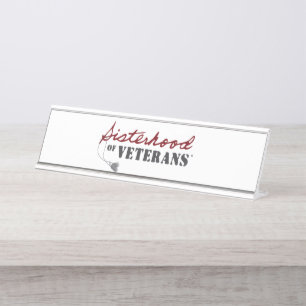 Zusters van Veteranen Militaire Trots Design Bureau Naambordje