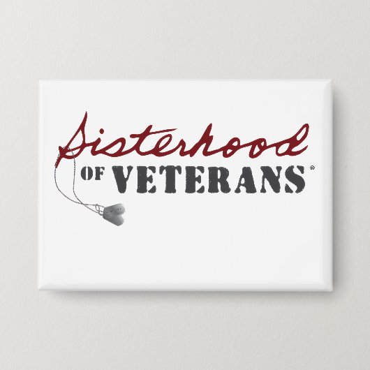 Zusters van Veteranen Militaire Trots Design Button (Voorkant)