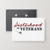 Zusters van Veteranen Militaire Trots Design Button (Voorkant / Achterkant)