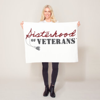 Zusters van Veteranen Militaire Trots Design Fleece Deken