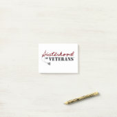 Zusters van Veteranen Militaire Trots Design Post-it® Notes (Op bureau)