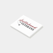 Zusters van Veteranen Militaire Trots Design Post-it® Notes (Schuin)