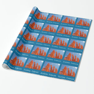 Zusters Voor altijd inpakpapier Herfst Bladeren Zu