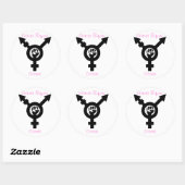 Zusters voor Cisters Transfeministische Sticker (Vel)