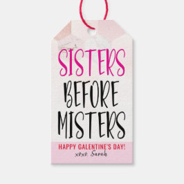 Zusters voor Misters Galentine's Day Cadeaulabel