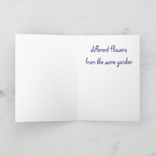 Zusters - Wenskaart Kaart (Binnen)