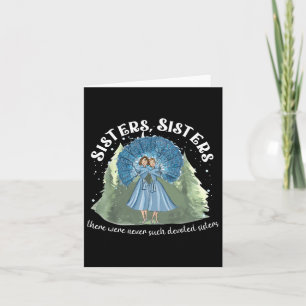 Zusters Wit Kerstfilm 1954 Xmas Sneeuwdeksel Kaart