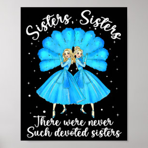 Zusters Wit Kerstfilm 1954 Xmas Sneeuwdeksel Poster