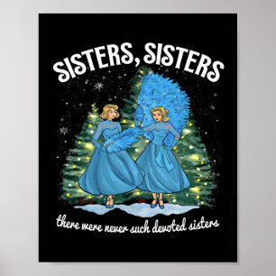 Zusters Wit Kerstfilm 1954 Xmas Sneeuwdeksel Poster